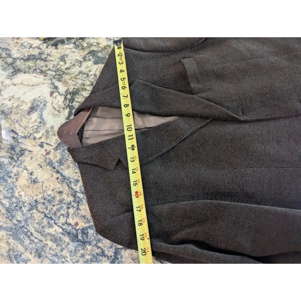 Jhane Barnes Mens 40R  Sport Coat Blazer Jacket Brown Textured Tweed Wool Read